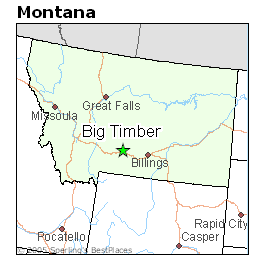 Map Of Big Timber Montana - Sacha Clotilda